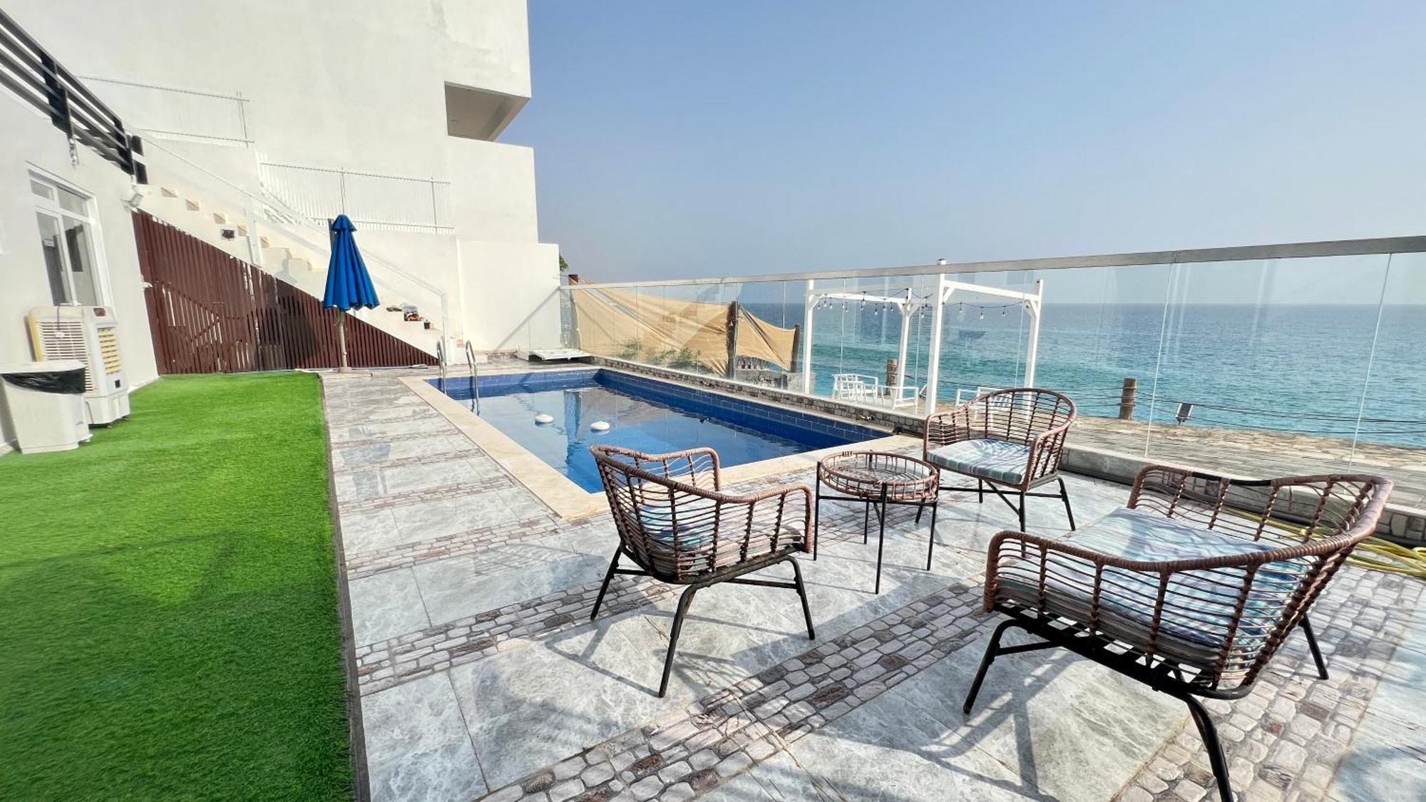 Wadi Shab Beach Villa Sur Exteriör bild